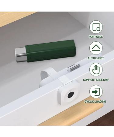 Portable Dental Floss Dispenser with 100 Refillable Sticks - Travel-Friendly Tooth Cleaning Organizer in Green - Buy Online on GoSupps.com