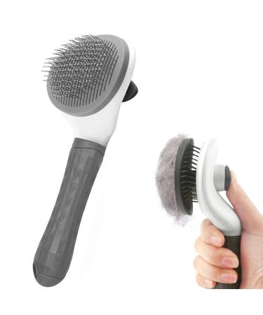 Cat Brush Dog Brush Dog Grooming Brush Slicker Dog Brushes for Grooming Dog Brushes for Shedding Tool for Dogs Cat Hair Remover Cat Grooming Brush Cat Brush for Short/Long Haired Cats(Grey)