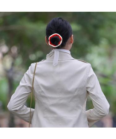 JNAWA 5Pieces Hair Scrunchies Christmas Bobble Elastic Hair Band Red Velvet and White Fur Trim Hair Scrunchie for Ladies Ponytail Holders Hair Accessories - Buy Online on GoSupps.com