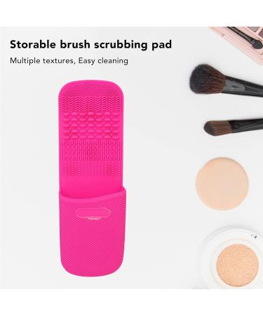 Silicone Makeup Brush Cleaning Mat Multifunctional Easy Clean Suction Cup Tools Storage Cosmetic Brush Cleaning Mat for Grease Removal - Buy Online on GoSupps.com