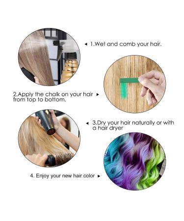 24 Colors Hair Chalk Set for Kids and Pets - Washable Temporary Dog Hair Dye for Parties, Halloween, Birthdays, Cosplay - Ideal Gift for Artistic Fun - Buy Online on GoSupps.com