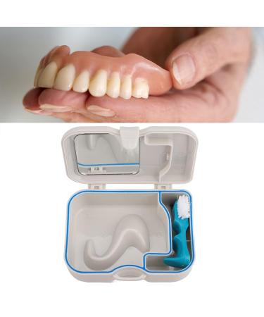Prosthesenetui - Slim Portable Aligner Case Dental Retainer Holder Box with Mirror & Braces Brush | Ideal Mouth Protection - Buy Online on GoSupps.com