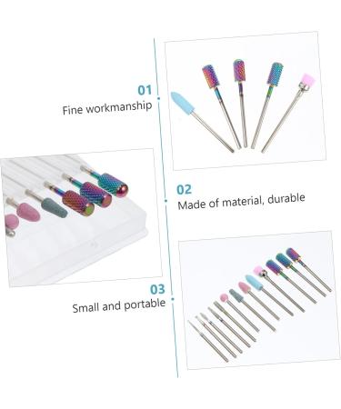 1 Nail Drill Set Pedicure Drill Bits Manicure Pedicure File Bit Ceramic Drill Bit Drawstring Cosmetic Bag Tungsten Steel Nail Drill Bit Nail Bit Rotary Corundum Ceramics Nail File - Buy Online on GoSupps.com