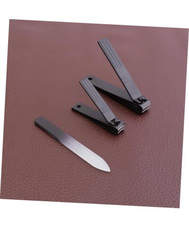 FRCOLOR Art fingernail Clippers Nail Manicure Tool Nail File Tool Nail Clippers Manicure Nail Art Tool Manicure Clipper toenail Clippers Toe Nail Pusher Stainless Clippers 10.3*7CM Black - Buy Online on GoSupps.com