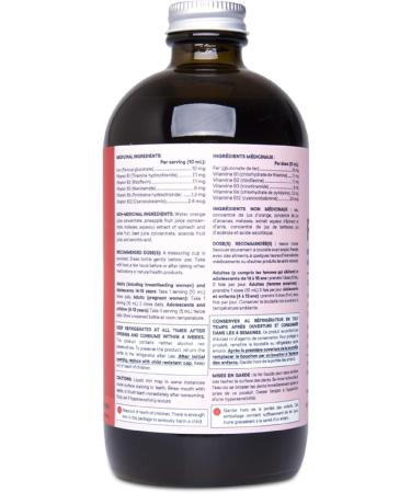 Flora Health Iron+ Liquid iron with B-Vitamin Complex Helps Maintain Healthy Iron Levels Non-Constipating Highly Absorbable Vitamin-B & Iron Supplement Vegan Yeast and Gluten Free 445 mL Glass Bottle 445 ml (Pack of 1) - Buy Online on GoSupps.com