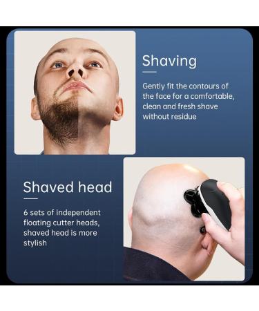 5 in 1 Electric Head Shaver for Bald Men | Ultimate Beard Trimmer & Nose Hair Razor | 5D Floating Design & LCD Display - Buy Online on GoSupps.com