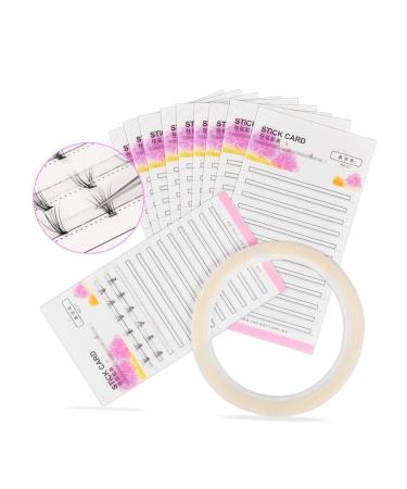 Balacoo 10pcs Eyelash Extension Plate - Eyelash Holder & Storage Cards for Volume Lash Fans - Hair Cutting Guide Tool - Portable Eyelash Glue Cards - Buy Online on GoSupps.com