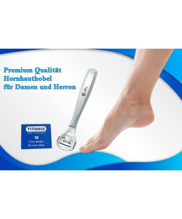 Shop SMI Corneahobel Foot Care Tool - Stainless Steel Corn Remover Razor with 10 Replacement Blades for Perfect Pedicures - Buy Online on GoSupps.com