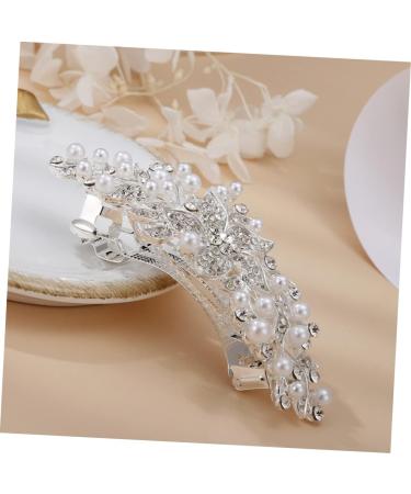 PLAFOPE Rhinestone Hair Clip Headwear for Women Bridal Barrette Clip Flower Hair Clips for Women Headpiece for Bride Pearl Headpiece Wedding Hair Rhinestone Headpiece Hairpin Rhinestones - Buy Online on GoSupps.com
