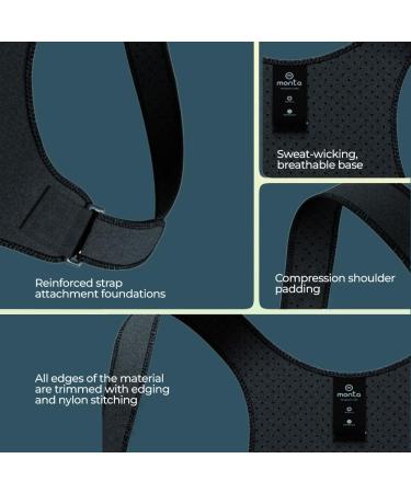 Ultimate Posture Corrector Comfortable Back & Shoulder Brace for Men & Women | Discreet Design for Improved Posture & Neck Support - Breathable Black - Buy Online on GoSupps.com