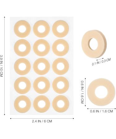 Beavorty 45Pcs Callus Cushions Self Adhesive Callus Cushions Round Foam Padding Oval Shaped Cushion Corn Pads Toe and Foot Protectors for Men Women 1.60X1.60X0.30CM - Buy Online on GoSupps.com