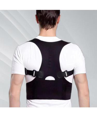 Adjustable Ergonomic Back Support Brace for Men & Women | Breathable Corrector for Lower & Upper Back | 2XL Size - Buy Online on GoSupps.com