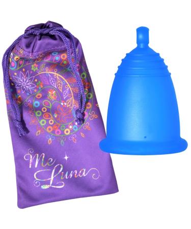 Me Luna Menstrual Cup Classic Ball Blue Size L