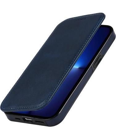 BRART Wallet Case for iPhone 13/13 Pro/13 Pro Max PU Leather Magnetic Protective Flip Case Cover with Credit Card Slot Viewing Stand Shockproof TPU (Color : Blue Size : 13 mini 5.4") 13 mini 5.4" Blue - Buy Online on GoSupps.com