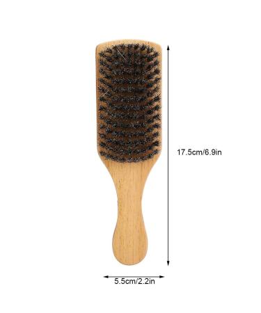 Premium Double-Sided Wood Beard Brush - Soft Horse Mane Hair Men's Daily Grooming & Care - Buy Online on GoSupps.com