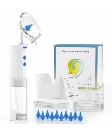 Ear Wax Removal Earwax Removal Product Ear Cleaning Kit Ear Irrigation Kit for Ear Washing Ear Cleaner with 3 Modes Safe & Effective Ear Wax Washer for Adults & Kids-Includes Basin & 10 Tips