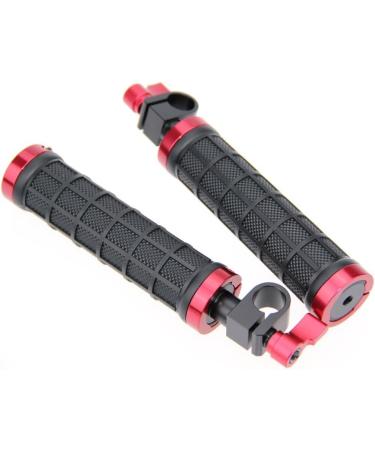 CAMVATE DSLR Handle Grips with Rod Clamp for 15mm Rod Rig Rail Support - 1 Pair (Model 1076) - Buy Online on GoSupps.com