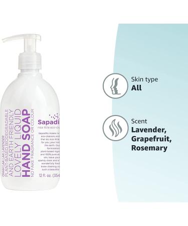 Buy Sapadilla Sweet Lavender + Lime Biodegradable Hand Soap - 12oz Pump | Eco-Friendly Clean - Buy Online on GoSupps.com