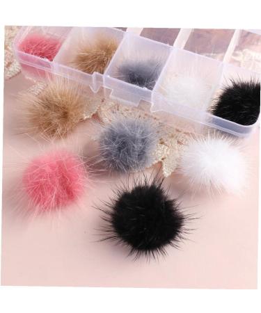 3D Nail Pompoms 10pcs Detachable Fluffy Nail Pom Balls Colorful Magnetic Plush Charm for Nail Art Decoration Style 2 - Buy Online on GoSupps.com