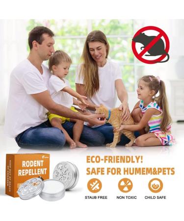 Wofimeha Rodent Repellent 2 Pack - Peppermint Oil Mouse and Rat Deterrent for Car Engines, RVs, and Houses - Buy Online on GoSupps.com