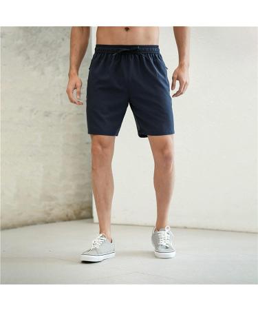 FIN86 Men's Breathable Summer Shorts - Fast-Drying Beach Casual Sports Pants in Dark Blue XL - Buy Online on GoSupps.com