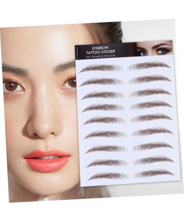 4pcs Eyebrow Stickers Waterproof Eyebrows Eyebrow Grooming Stickers Imitation Eyebrow Tool Modify 4d - Buy Online on GoSupps.com