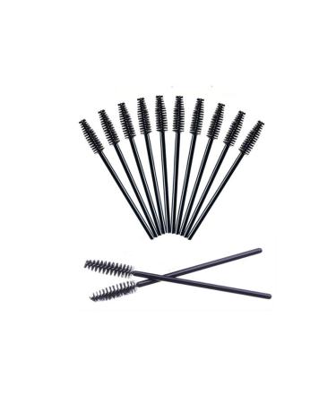 SINEN 50 PCS Disposable Eyelash Brush Mascara Brushes Makeup Brushes Kits for Eye Lashes Extension Eyebrow and Makeup (balck)