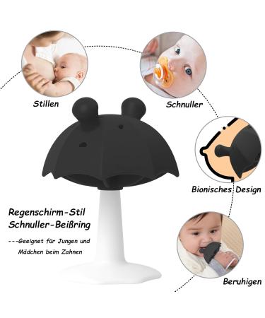 Buy BPA-Free Umbrella Bite Ring for Babies - Silicone Suction Toys for Boys & Girls - Safe Chicken Design - International Shipping Available - Buy Online on GoSupps.com
