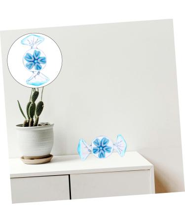 MUSISALY Colored Glaze Candy House Decorations for Home Candy Adornment Hand Blown Figurines Home Decor Glass Blue 6x2.9cm - Buy Online on GoSupps.com
