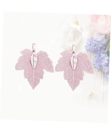 EXCEART 4 Pcs Key Rings for Keychains Leaf Charm Connector Alloy Pendant Charm Set Combo Plate Cereals 3.5*2.7*0.1cm Pink - Buy Online on GoSupps.com