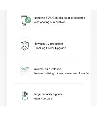 AHC Safe On Mild Sun Cushion SPF 50+ PA++++ (25g + Refill) - UV Protection, Wrinkle Improvement, Cooling & Soothing Care - Buy Online on GoSupps.com