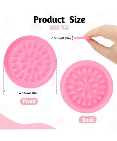 100 Pcs False Eyelashes Glue Holders - Disposable Lash Glue Trays & Rings for Eyelash Extensions - Optimize Application & Comfort - Buy Online on GoSupps.com