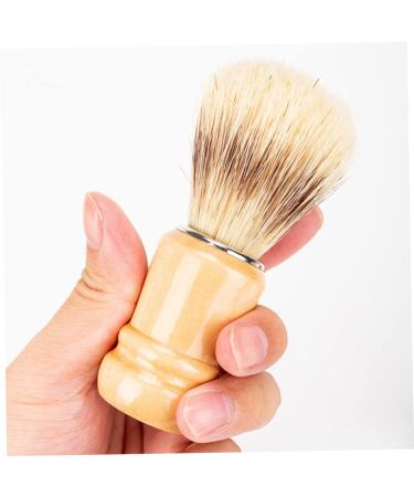 Minkissy 4-Piece Beard Brush Set for Men | Shaving Brush Neck Brush & Beard Accessories | Premium Goat Hair & Nylon Wool - Buy Online on GoSupps.com