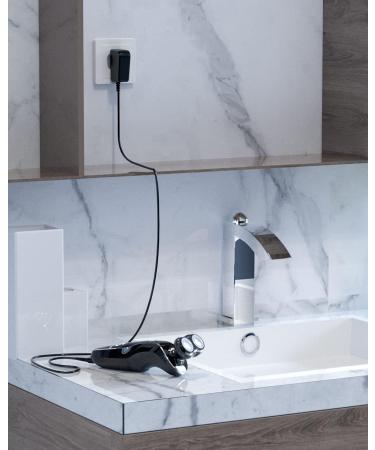 1.8m Charger Cable for Philips HQ8505 3000 7000 9000 Series Razors - Replacement Power Supply for PT860 S5050 QT4022 Aquatouch - Buy Online on GoSupps.com