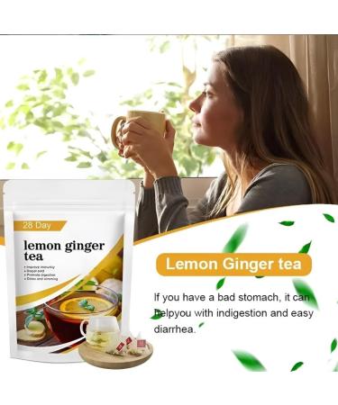 Th Au Citron 28 Jours - D tox Minceur Br le-graisses Naturel Favorise La Perte De Graisse Abdominale Et La Gestion Du Poids(1PCS) - Buy Online on GoSupps.com