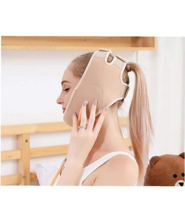 Bravolune Face Lifting Chin Strap - Lose Weight & Firm Skin - Beige Doppelkinringe Belt - Buy Online on GoSupps.com