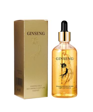 CaYYYZC Anti-Wrinkle Powerful Immediate 100ml Ginseng Face Serum Facial Oil Moisturizing Serums Anti-Wrinkle Serums Ginsengs Polypeptide Antis-ageing Essence Serums (English Version)