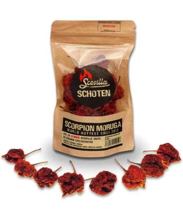 Scovilla Scorpion Moruga Dried Pods 20 g - Buy Online on GoSupps.com