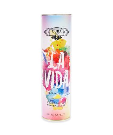 Cuba La Vida Eau De Parfum Spray | Fragrance for Women 3/3 Ounce (I0080103) Cedar Fresh Lavender Rose 3.4 Fl Oz (Pack of 1) - Buy Online on GoSupps.com