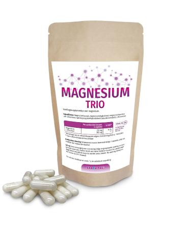 ERASVITAL Magnesium Trio 720 capsules 5month supply with magnesium taurate magnesium bisglycinate magnesium citrate and Lthreonine ideal for a target group interested in mental health