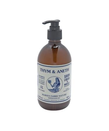 Savon De Marseille Liquid Soap Thyme and Dill 16.94 Fl Oz by Marius Fabre