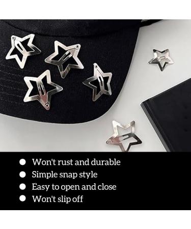 QOWUXHZ 20 Pieces Hair Clips Silver Star Hair Clips Star Hair Clips Metal Star Hair Clips Hair Accessories for Girls Women with 2 Meteor Hair - Buy Online on GoSupps.com