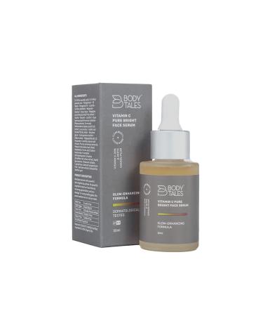 Vitamin C Pure Bright Face Serum Glutathione Skin Brightening Dark Spots Removal Skin Glowing Protect from Sun Damage Paraben Free Green Beauty Clean Beauty 1 Fl Oz