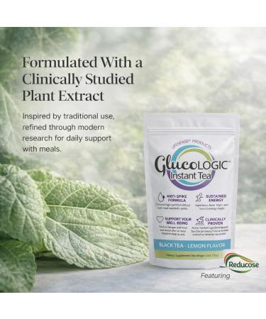 LifeSense GlucoLogic Functional Tea Post-Meal Glycemic Spike Support | White Mulberry Leaf Premium Tea Blend | Smart Carb-Blocker Reduce Hunger & Cravings Keto-Friendly (90 grams/30 servings) - Buy Online on GoSupps.com