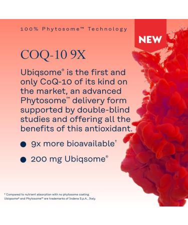 Buy SOLARAY CoQ-10 Phytosome - 200mg 9X Absorption Antioxidant Supplement - Vegan Soy-Free - 30 VegCaps - 60-Day Guarantee - International Shipping Available - Buy Online on GoSupps.com