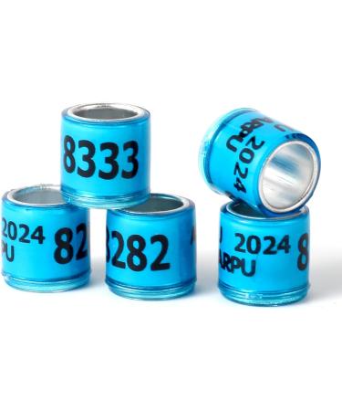 100PC Multicolor Aluminum Pigeon Leg Rings - 2024 AU Training Footring for Bird Identification - Durable Plastic Tauben Leg Bands - Buy Online on GoSupps.com