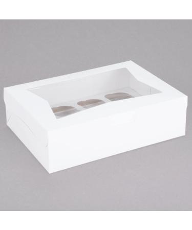 Window Bakery Cupcake Box 14x10x4 - Fits 12 Standard Cupcakes - 12 Sets - Buy Online on GoSupps.com
