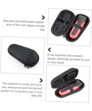 POPETPOP Mens Grooming Trimmer Storage Bag Mens for Shaving Electric Men Grooming Trimmer Men s Electric Razor Case Mens Electric Mens Electric Oxford Cloth Razor Box Portable Travel Black 17.5X7X7CM - Buy Online on GoSupps.com