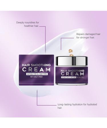 BRVLY Hair smoothing and smoothing cream conditioner for curly and dry damaged Frizzy Control care products keratin smoothing care serum for frizzy hair for women 1 - Buy Online on GoSupps.com