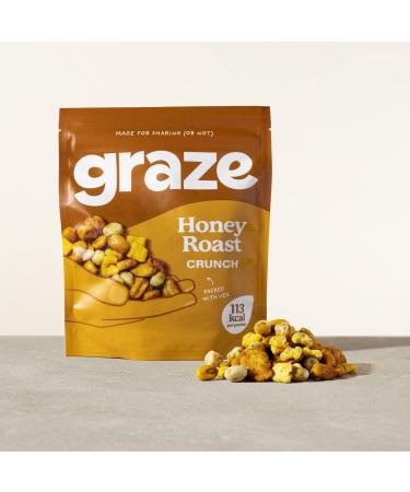 Graze Healthy Snacks - Honey Roast Crunch Mixed Sharing Snacks 100g - Buy Online on GoSupps.com